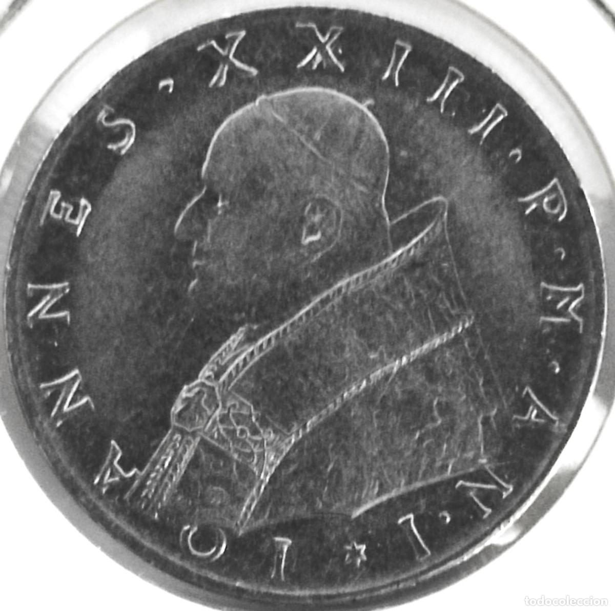 Monedas antiguas de Europa: CIUDAD DEL VATICANO (1958-1963) - 100 LIRAS 1959 - PAPA JUAN XXIII - A&Ntilde;O I - G - 8 GR. ACERO INOXIDA