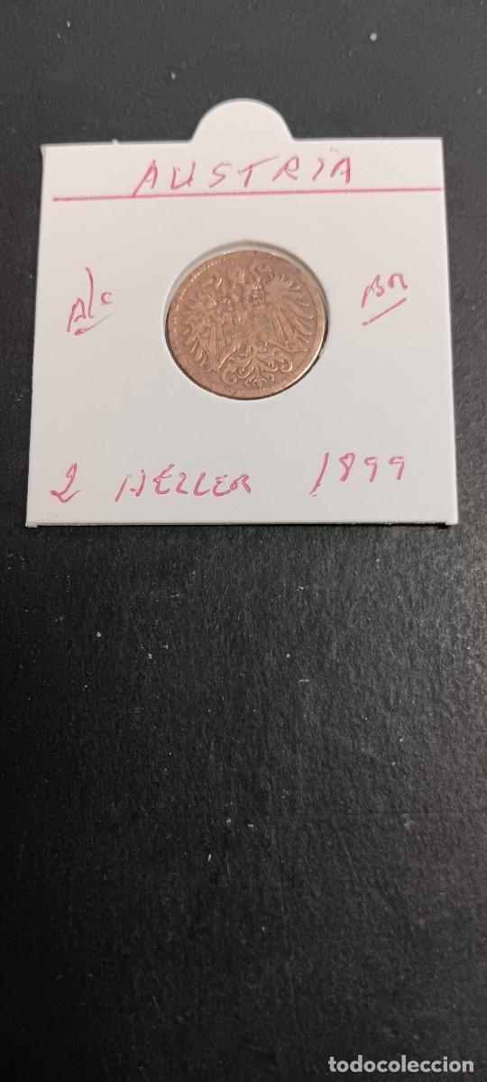 Monedas antiguas de Europa: AUSTRIA 2 HELLER 1899 BC KM=2801(BRONCE)