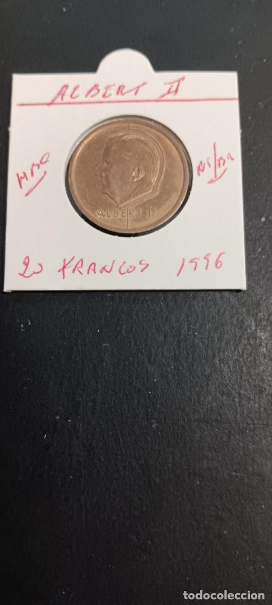 Monedas antiguas de Europa: BELGICA 20 FRANCOS 1996 MBC KM=191 (NIUEL-BRONCE) BELGIQUE