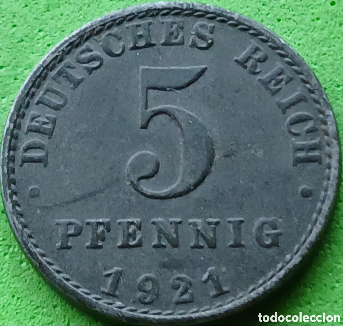 Monedas antiguas de Europa: Alemania Imperio 5 pfennig 1921 A km#19