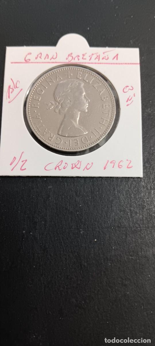Monedas antiguas de Europa: GRAN BRETA&Ntilde;A 1/2 CROWN 1962 BC KM=907 (CURONIQUEL) ISABEL II