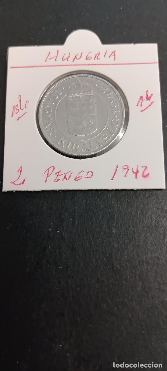 Monedas antiguas de Europa: HUNGRIA 2 PENGO 1942 BC KM=522.1 (ALUMINIO)