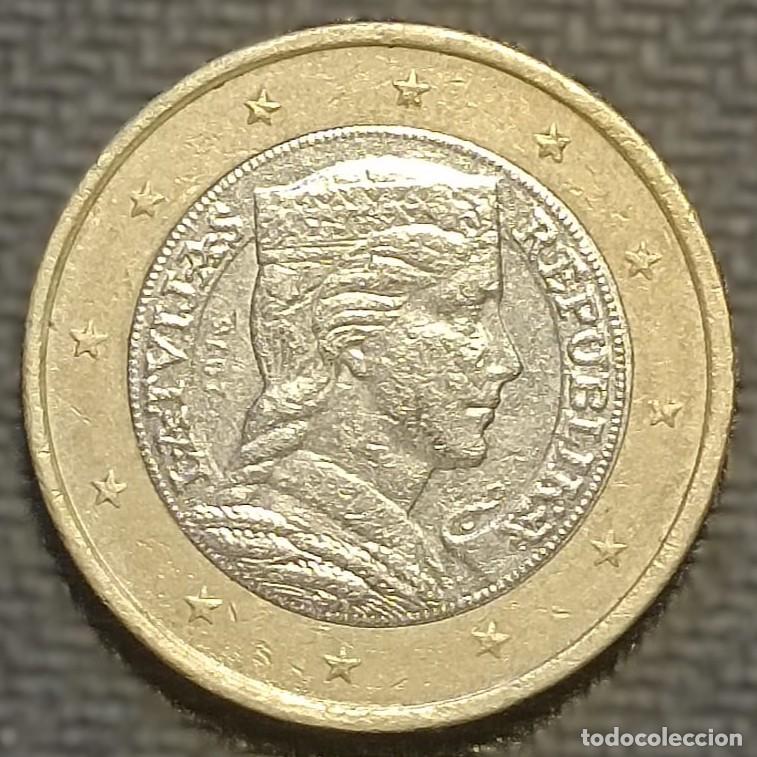 Monedas antiguas de Europa: LETONIA 1 EURO; A&Ntilde;O 2016; KM# 156; CIRCULADA (BC); (RF 01-LET-2016)