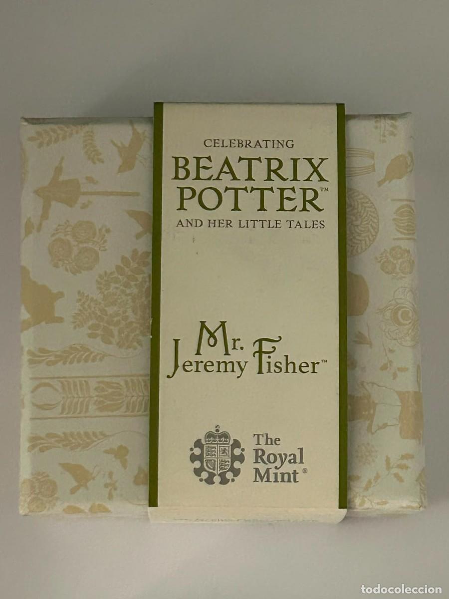 Monedas antiguas de Europa: Inglaterra 50 pence Plata Proof Royal Mint, Jeremy Fisher, 2017 en caja original