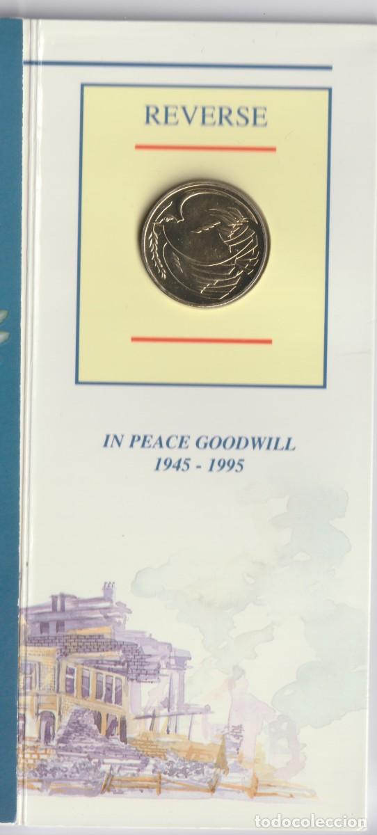 Monedas antiguas de Europa: Inglaterra 2 libras en cartera oficial 1995, Segunda Guerra Mundial, KM# 970