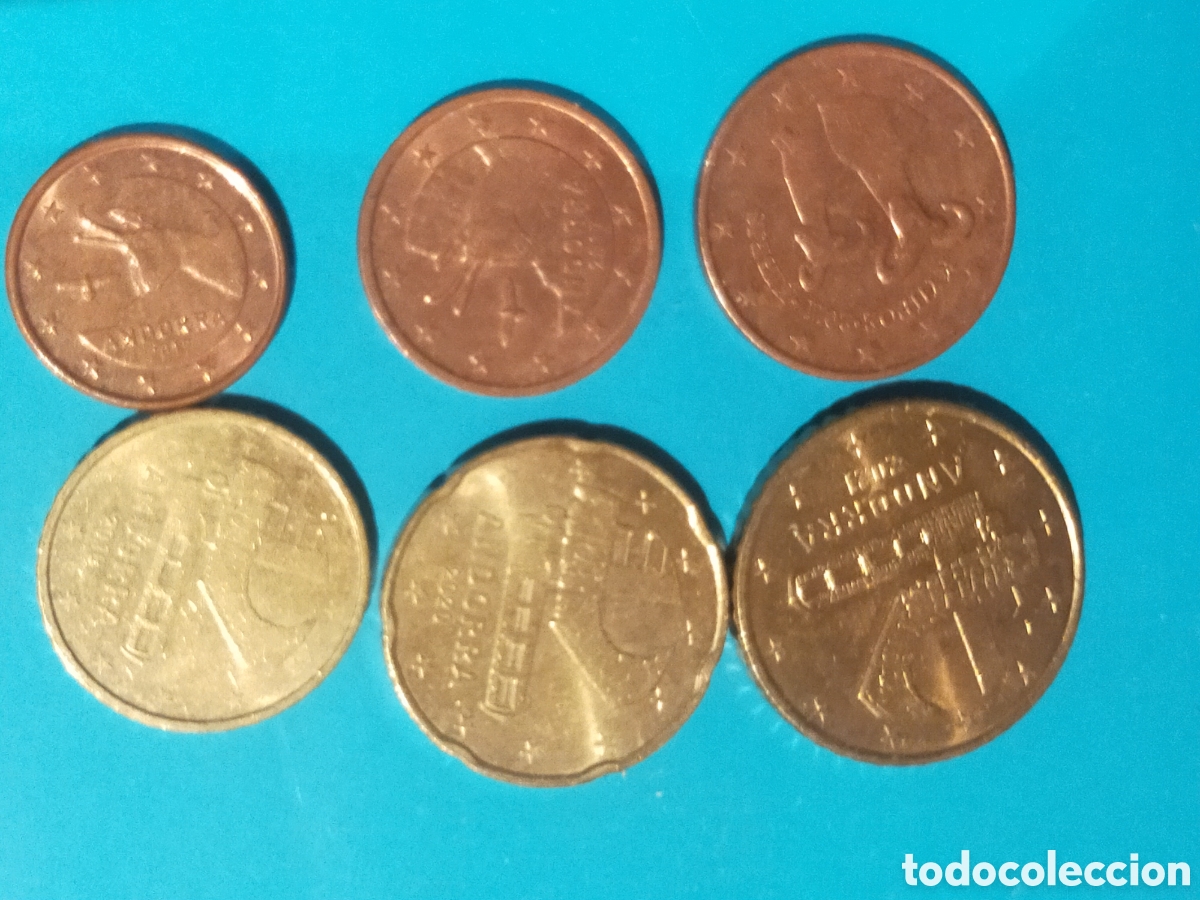 Monedas antiguas de Europa: 6 Monedas Andorranas