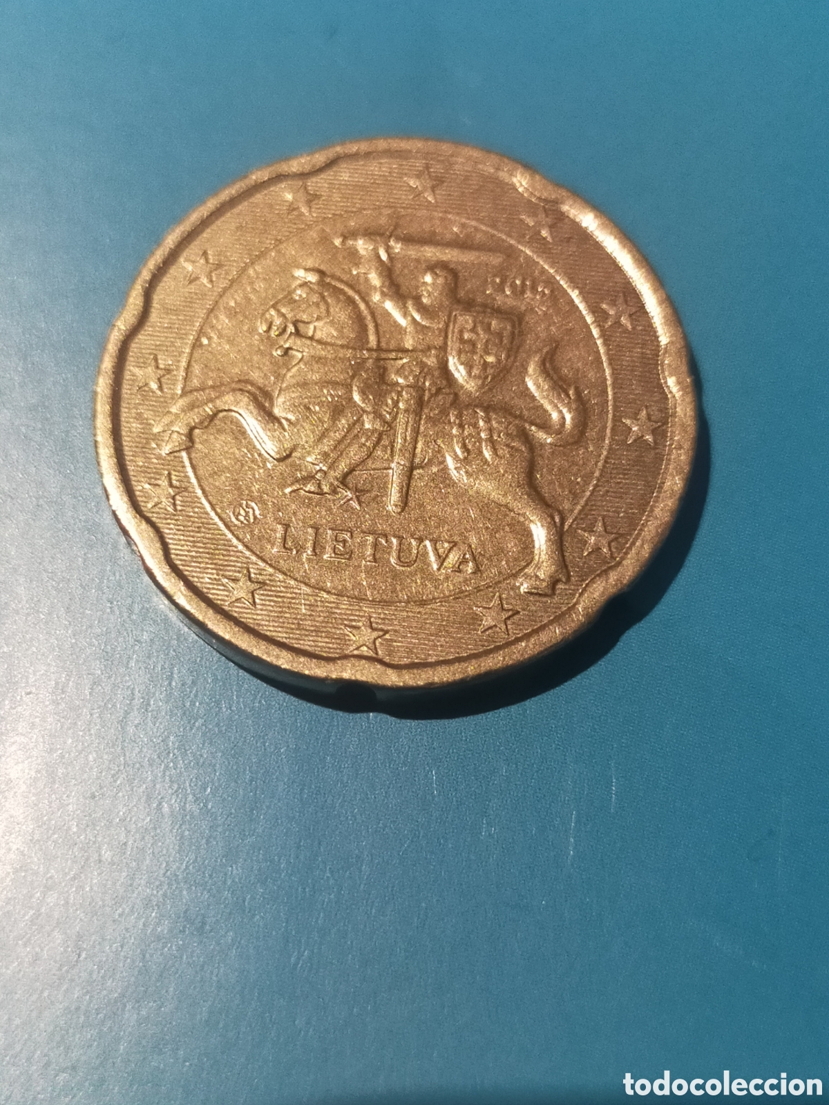 Monedas antiguas de Europa: Moneda 20 c&eacute;ntimos lietuva - Foto 2