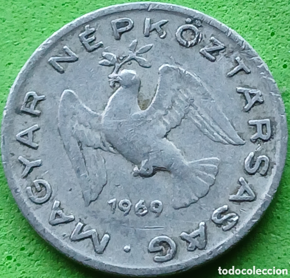 Monedas antiguas de Europa: Hungr&iacute;a 10 filler 1969 km#572