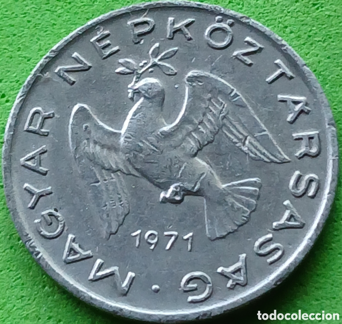 Monedas antiguas de Europa: Hungr&iacute;a 10 filler 1971 km#572