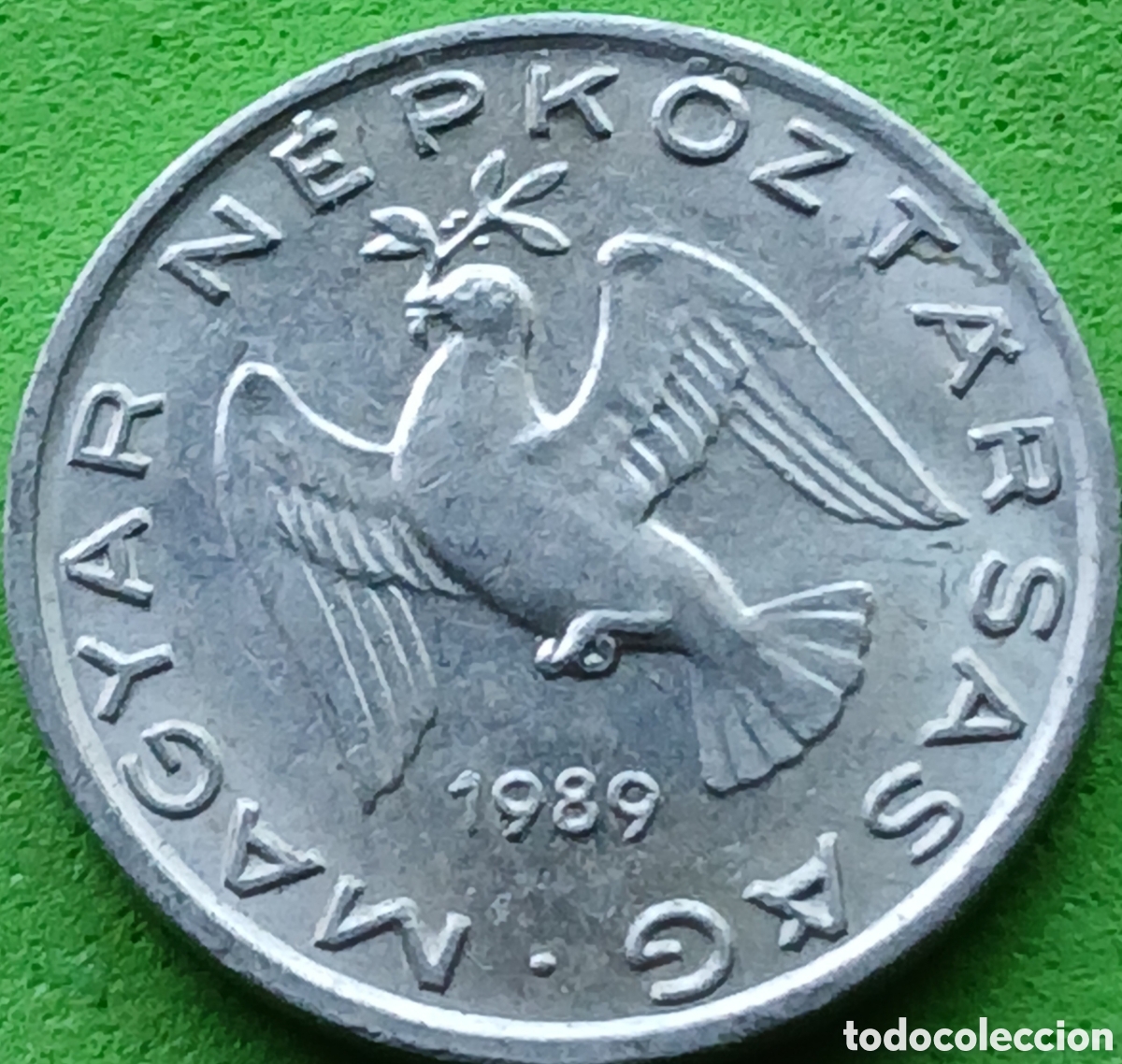 Monedas antiguas de Europa: Hungr&iacute;a 10 filler 1989 km#572