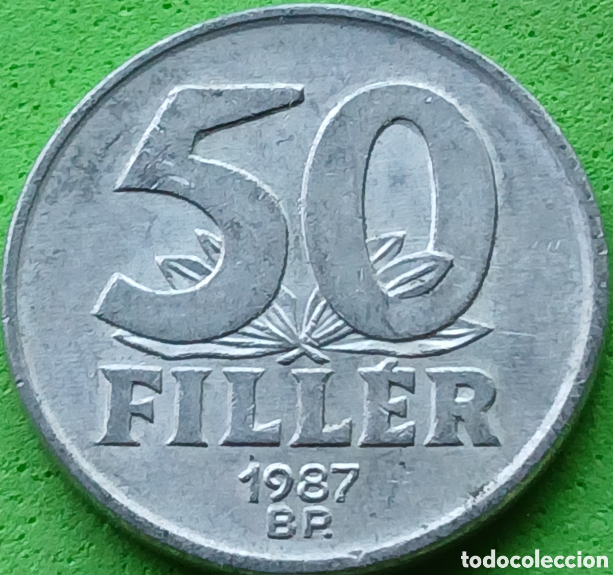 Monedas antiguas de Europa: Hungr&iacute;a 50 filler 1987 km#574