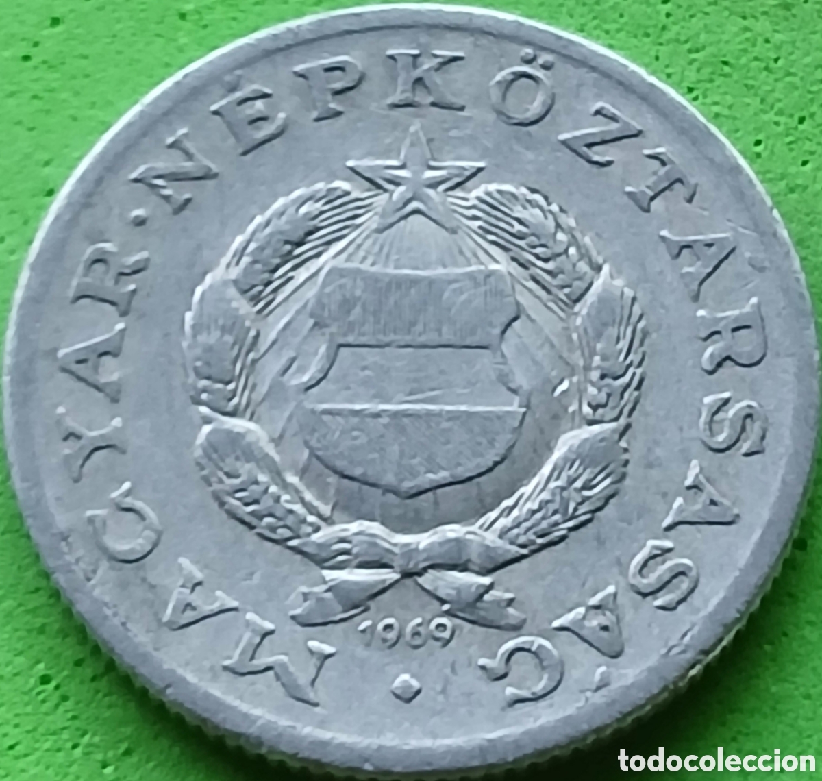 Monedas antiguas de Europa: Hungr&iacute;a 1 forint 1969 km#575
