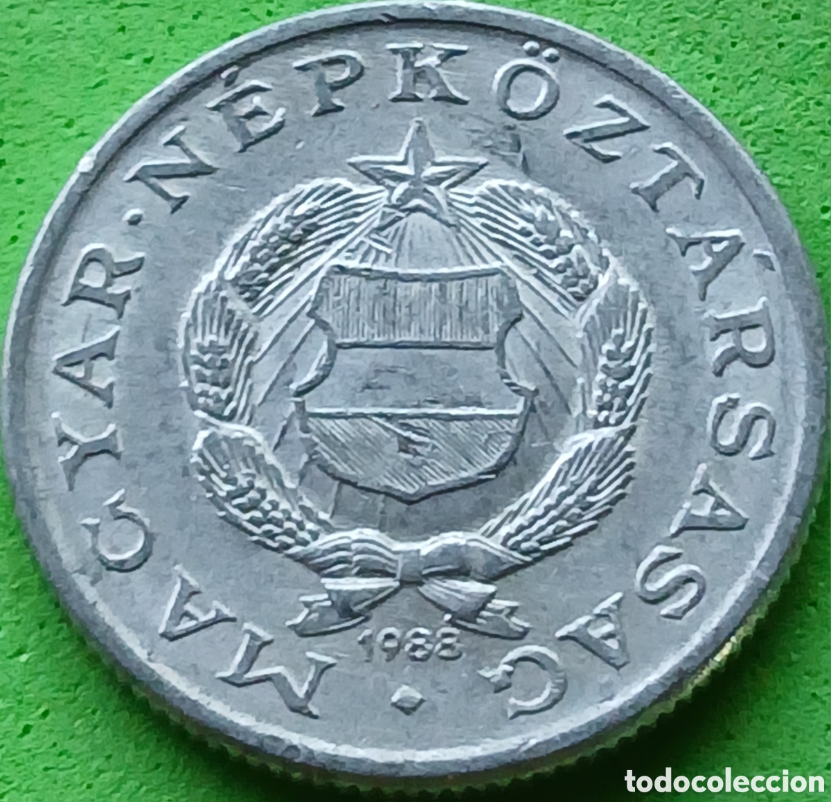Monedas antiguas de Europa: Hungr&iacute;a 1 forint 1988 km#575