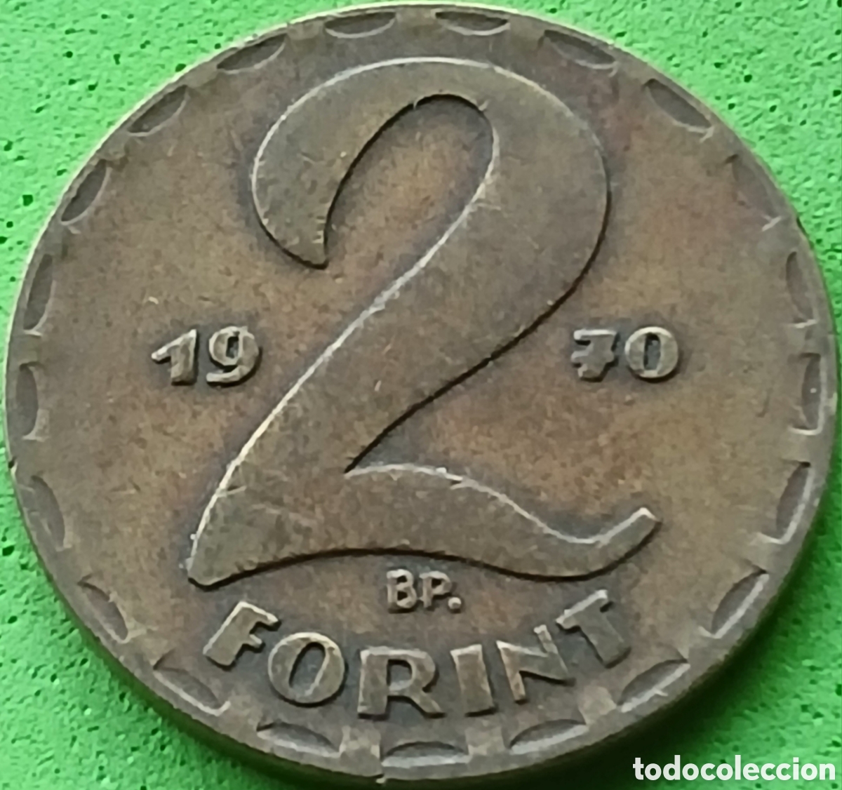 Monedas antiguas de Europa: Hungr&iacute;a 2 forint 1970 km#591