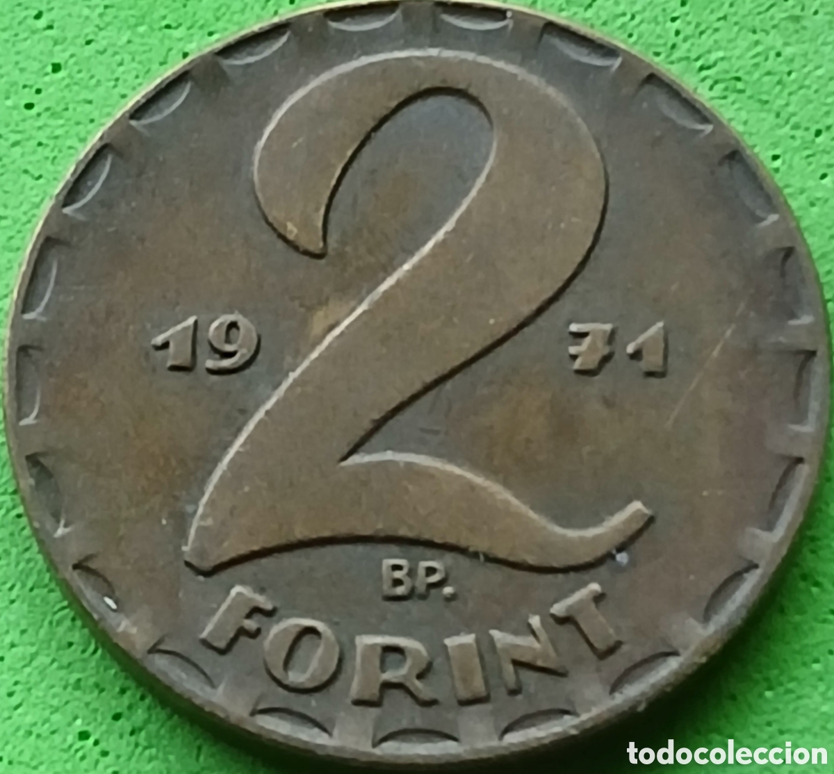 Monedas antiguas de Europa: Hungr&iacute;a 2 forint 1971 km#591