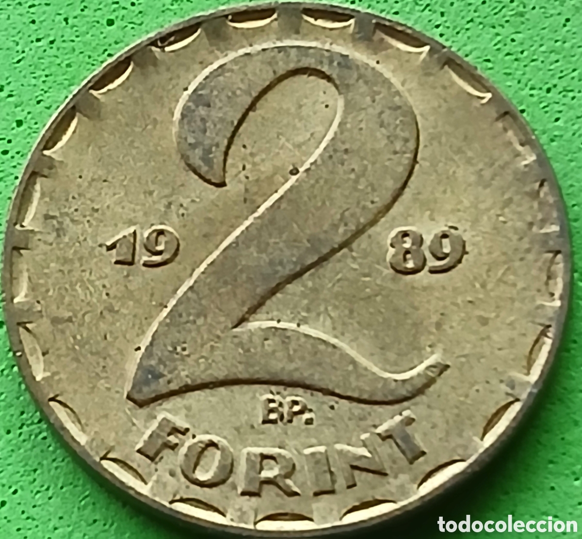 Monedas antiguas de Europa: Hungr&iacute;a 2 forint 1989 km#591