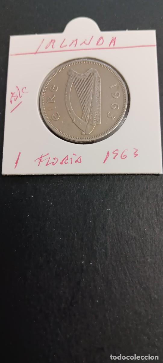 Monedas antiguas de Europa: IRLANDA 1 FLORIN 1963 BC KM=15a (CUPRONIQUEL)