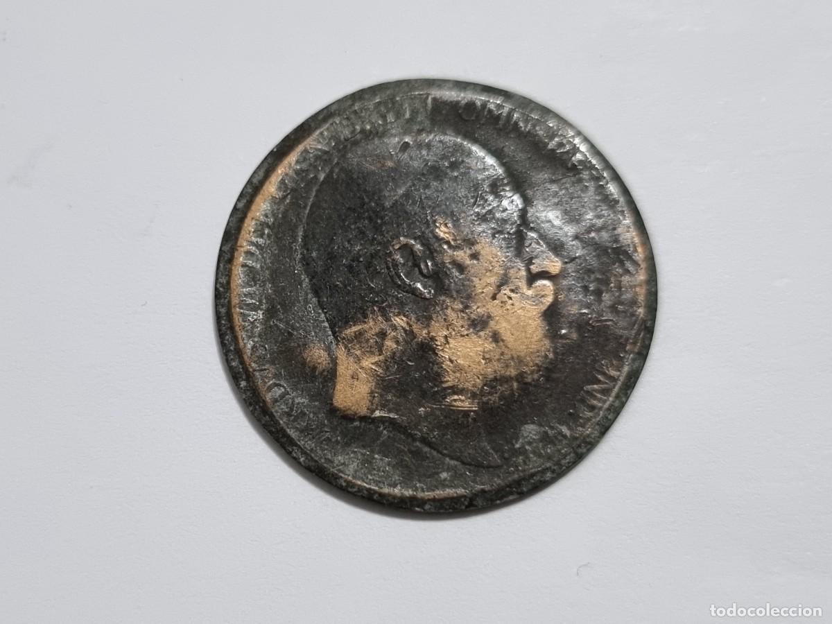 Monedas antiguas de Europa: Lote L06 Moneda Reino Unido Gran Breta&ntilde;a Un 1 Penique 1903 Coleccionista Subasta