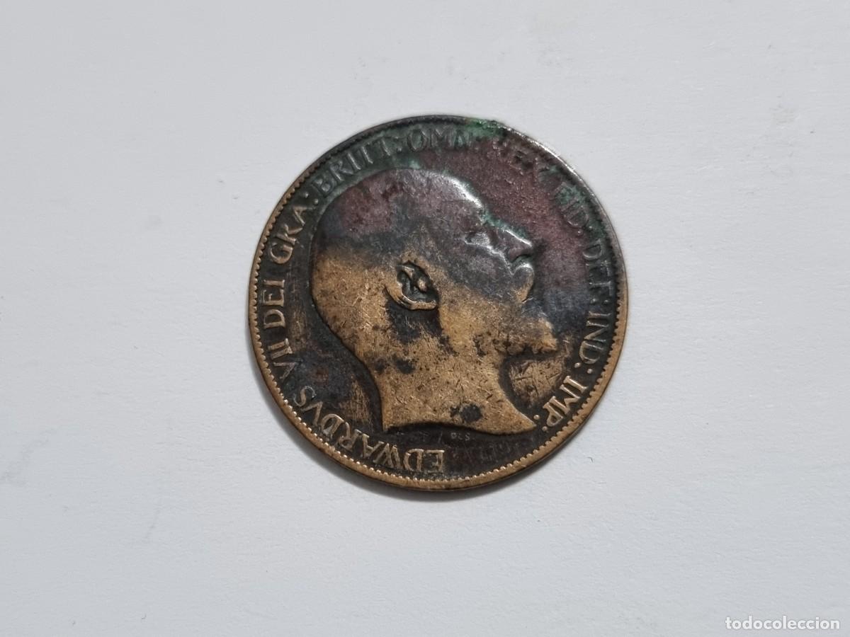 Monedas antiguas de Europa: Lote L.07 Moneda UK Gran Breta&ntilde;a Medio 1/2 Penique 1904 Coleccionista Subasta