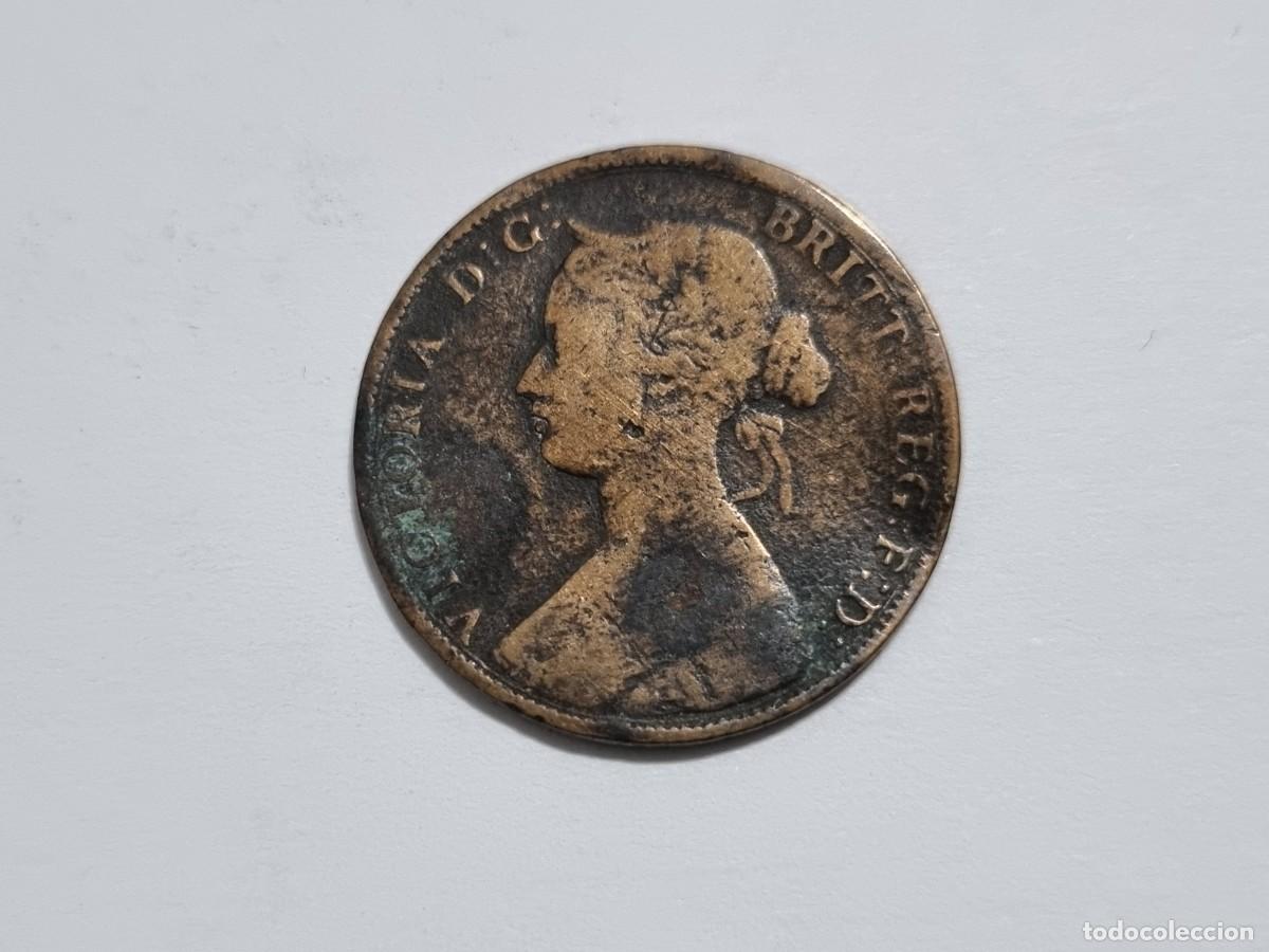 Monedas antiguas de Europa: Lote L.12 Moneda Gran Breta&ntilde;a Medio 1/2 Penique 1862 Coleccionista Subasta