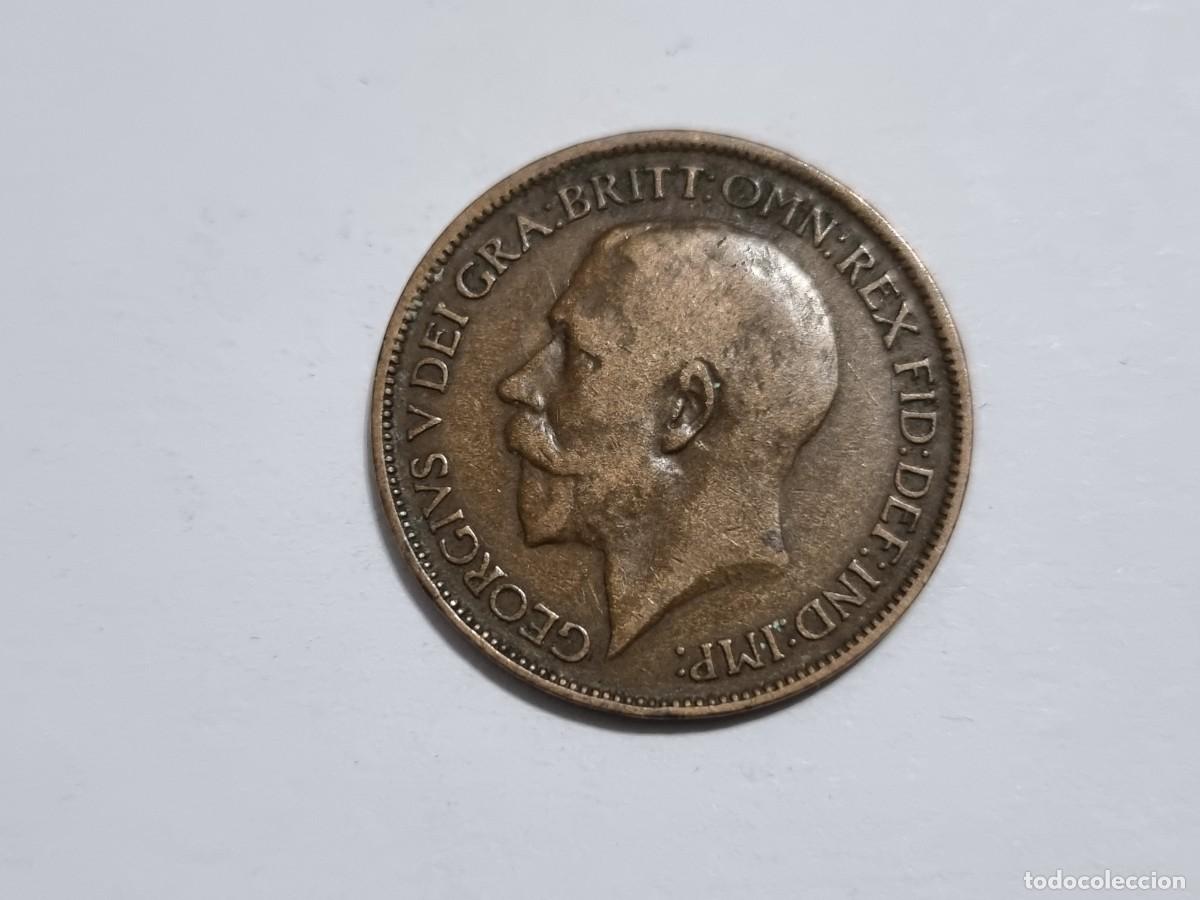 Old Coins of Europe: Lote L.15 Moneda UK Gran Breta&ntilde;a Medio 1/2 Penique 1914 Coleccionista Subasta