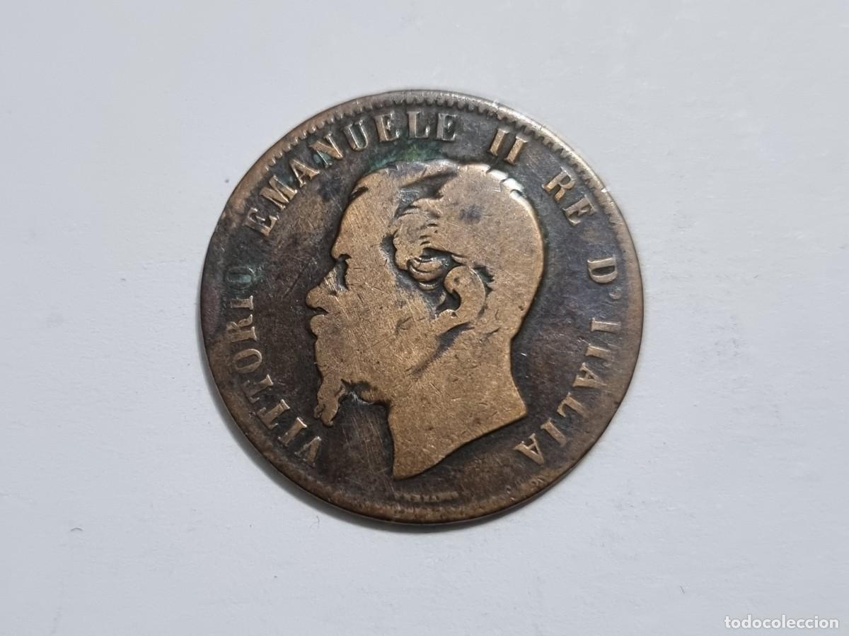 Monedas antiguas de Europa: Lote L.20 Moneda Italia 10 Centesimi Centimos 1866-B Coleccionista Subasta