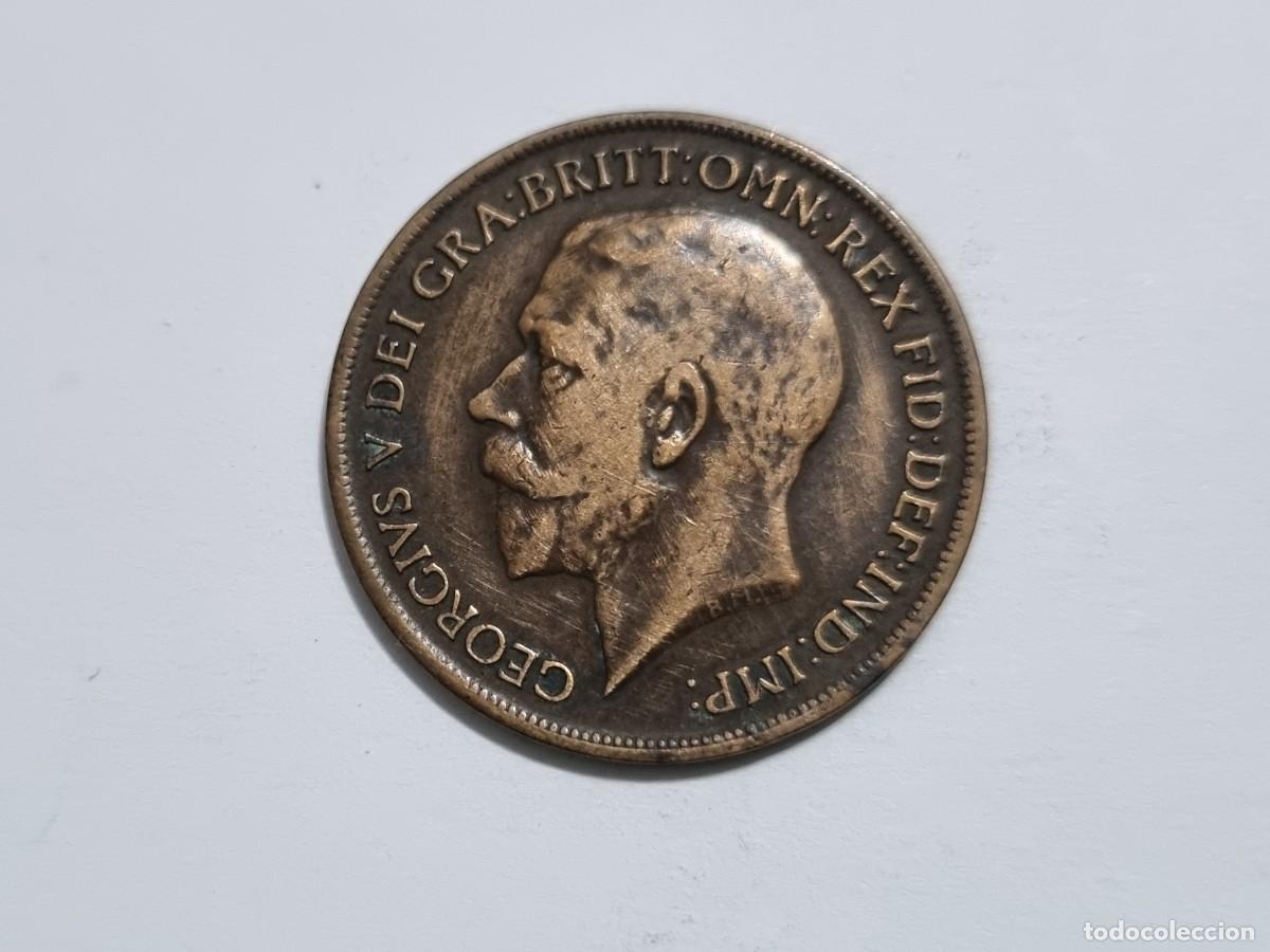 Monedas antiguas de Europa: Lote L.22 Moneda Gran Breta&ntilde;a UK Un 1 Penique 1917 Coleccionista Subasta
