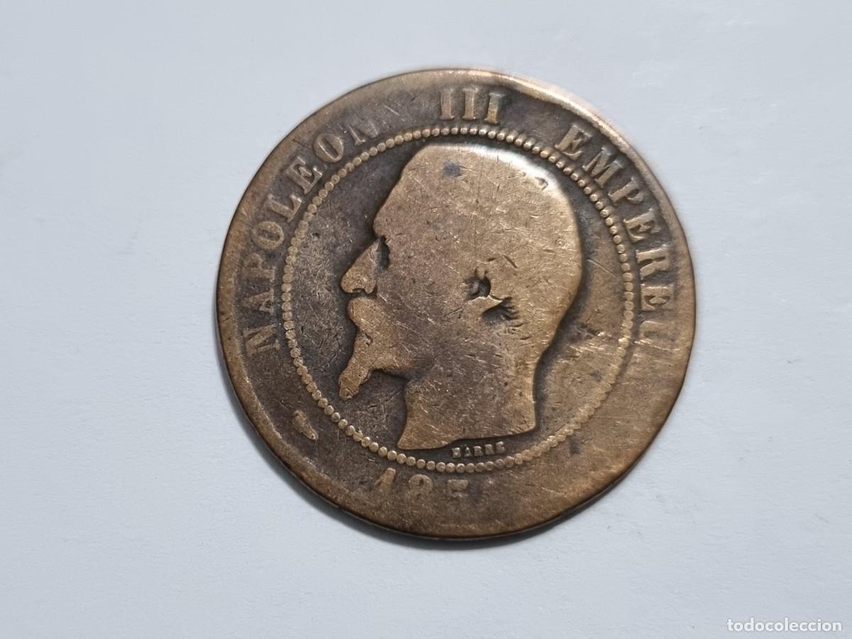 Old Coins of Europe: Lote L.26 Moneda Francia Napoleon Diez 10 Centimos 1854 Coleccionista Subasta