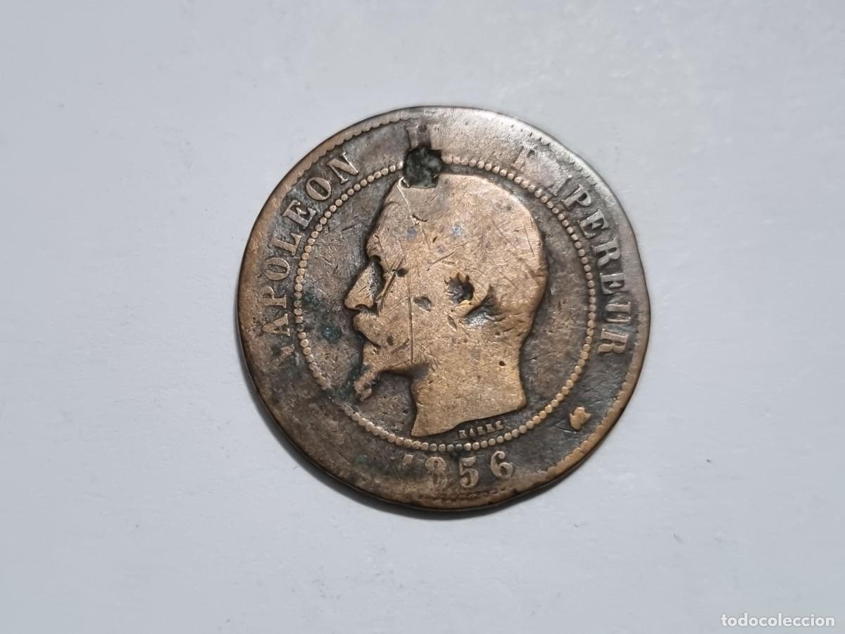 Old Coins of Europe: Lote L.27 Moneda Francia Napoleon Diez 10 Centimos 1856 Coleccionista Subasta