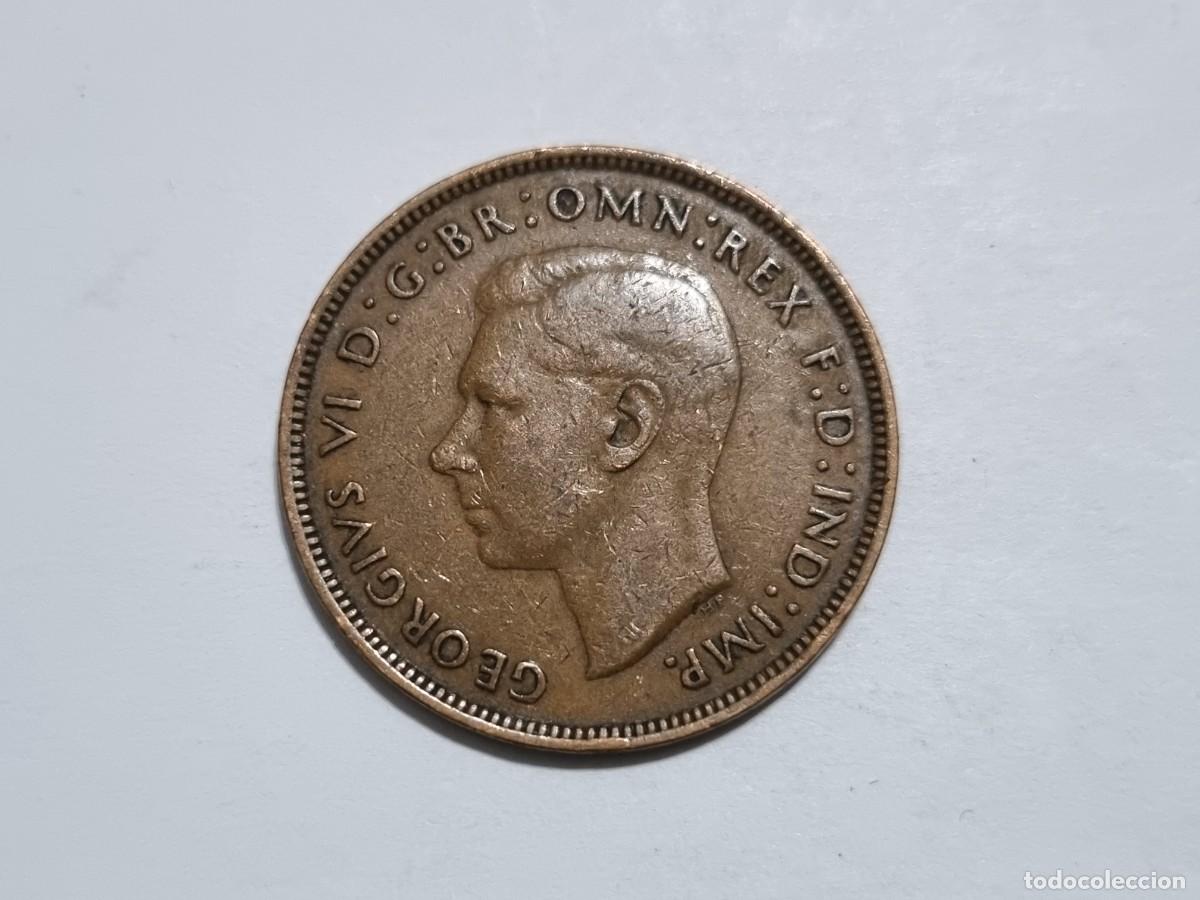 Monedas antiguas de Europa: Lote L.34 Moneda Gran Breta&ntilde;a UK Un 1 Penique 1945 Coleccionista Subasta