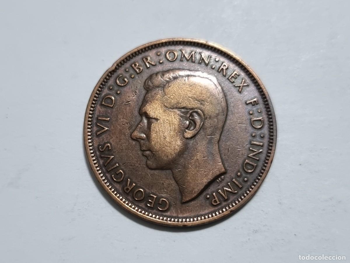Monedas antiguas de Europa: Lote L.35 Moneda Gran Breta&ntilde;a UK Un 1 Penique 1939 Coleccionista Subasta