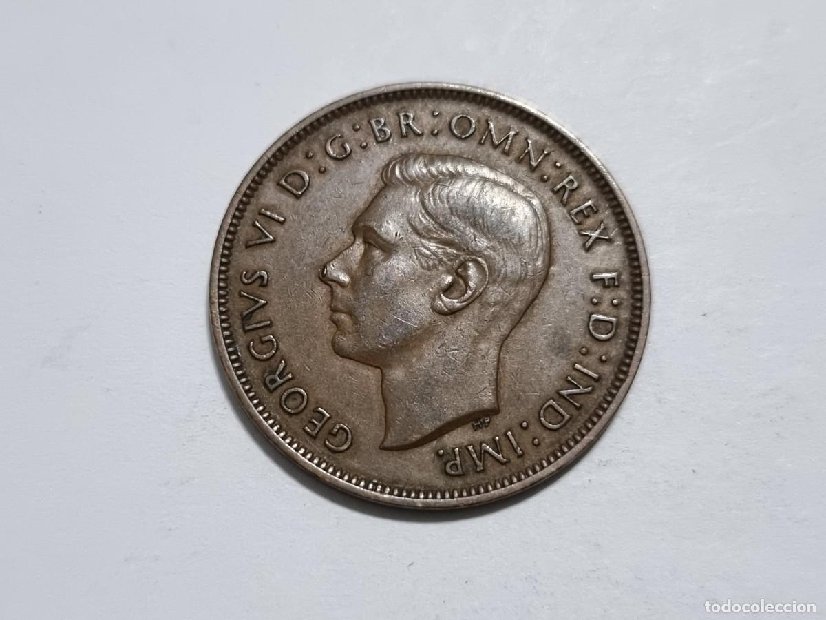 Monedas antiguas de Europa: Lote L.36 Moneda Gran Breta&ntilde;a UK Un 1 Penique 1937 Coleccionista Subasta