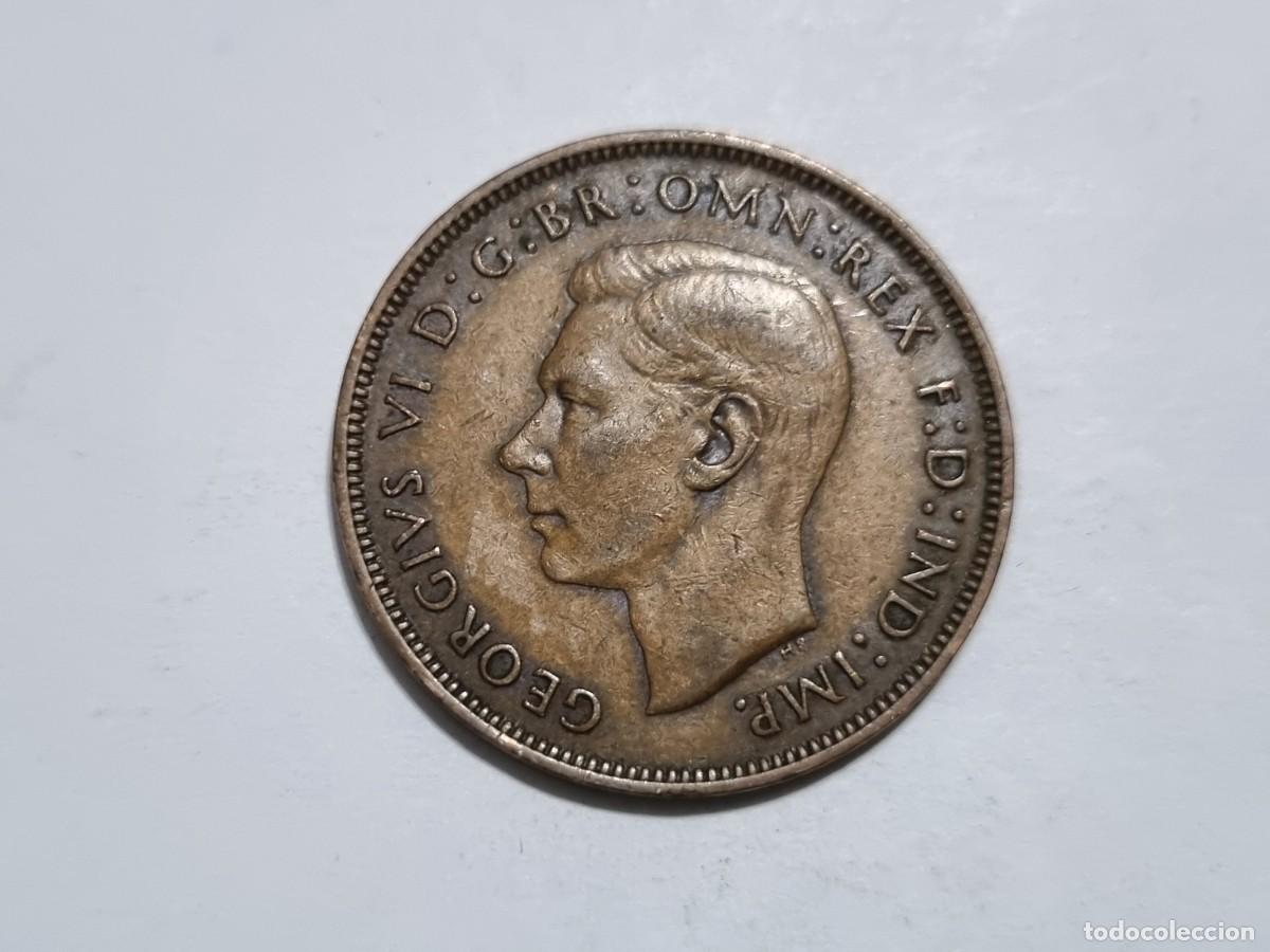 Monedas antiguas de Europa: Lote L.37 Moneda Gran Breta&ntilde;a UK Un 1 Penique 1945 Coleccionista Subasta