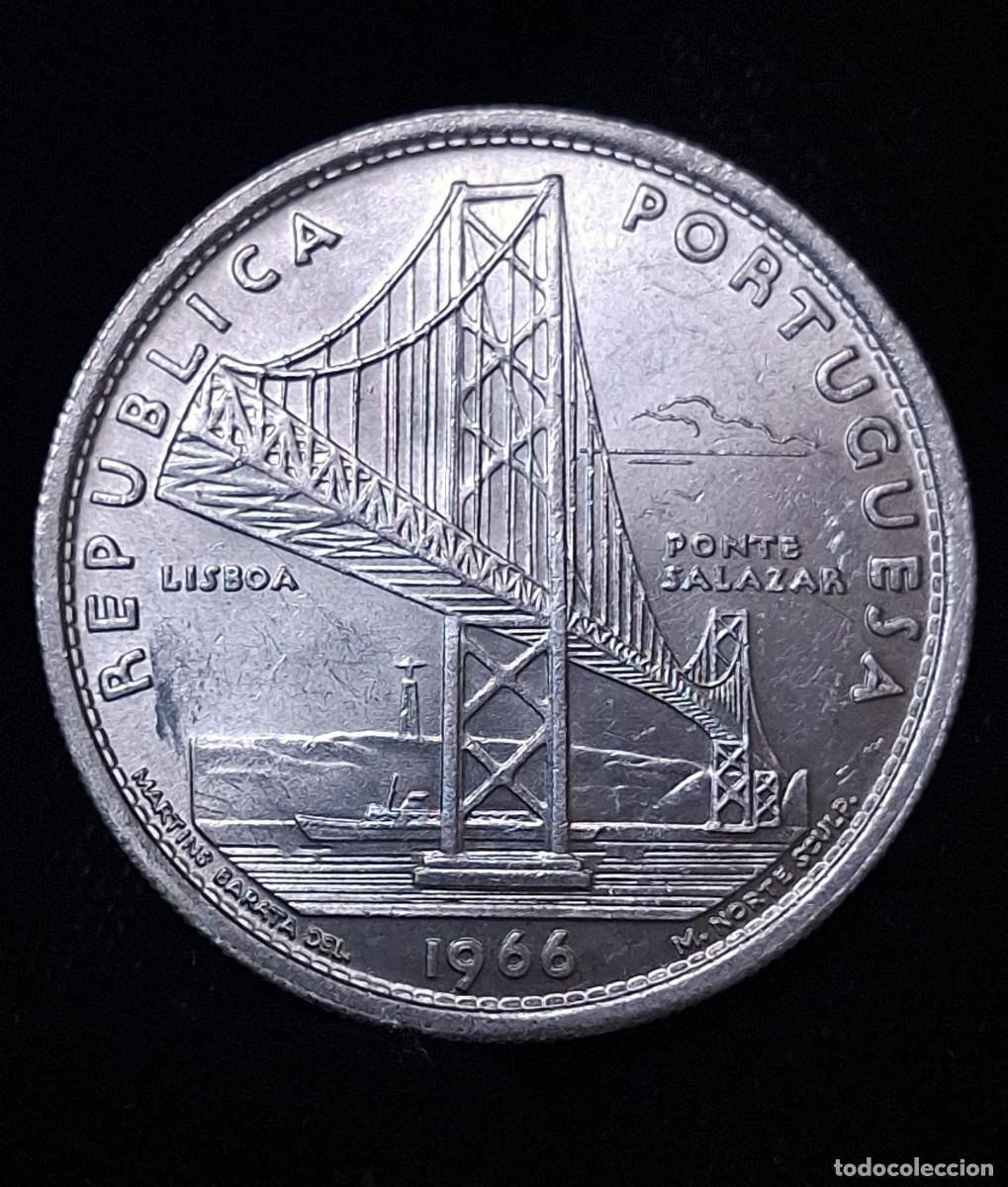Old Coins of Europe: Portugal- 20 Escudos 1966 PLATA