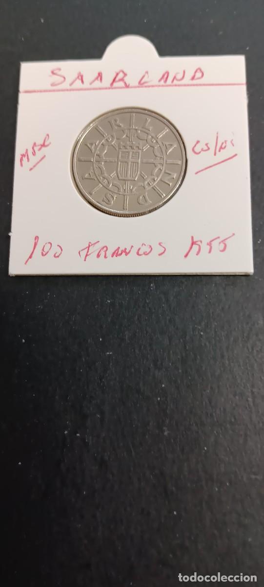 Monedas antiguas de Europa: SAARLAND 100 FRANCOS 1955 MBC KM=4 (CUPRONIQUEL)