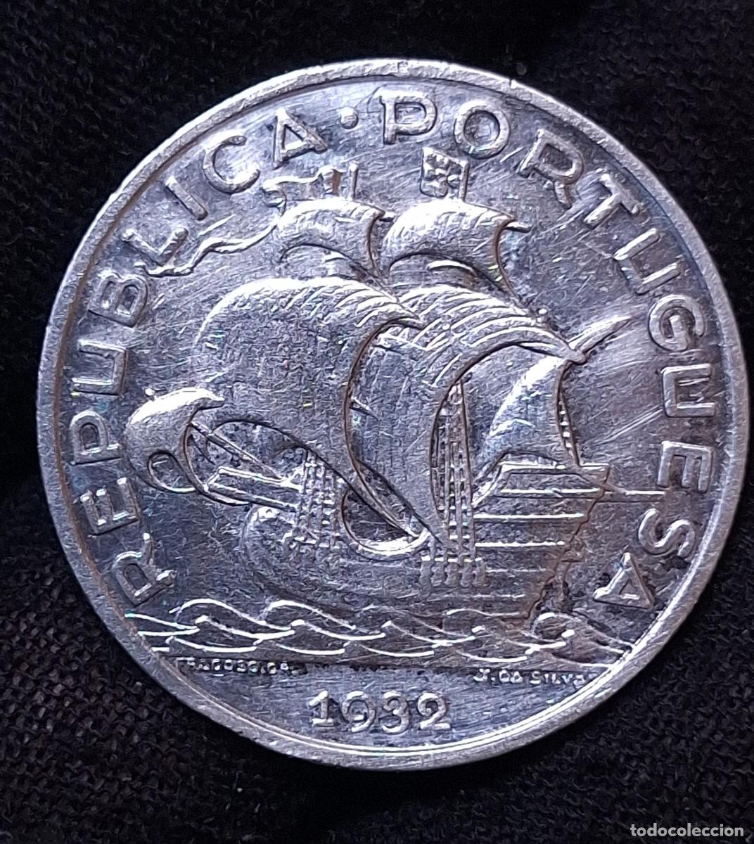Old Coins of Europe: Portugal- 10 Escudos 1932 PLATA
