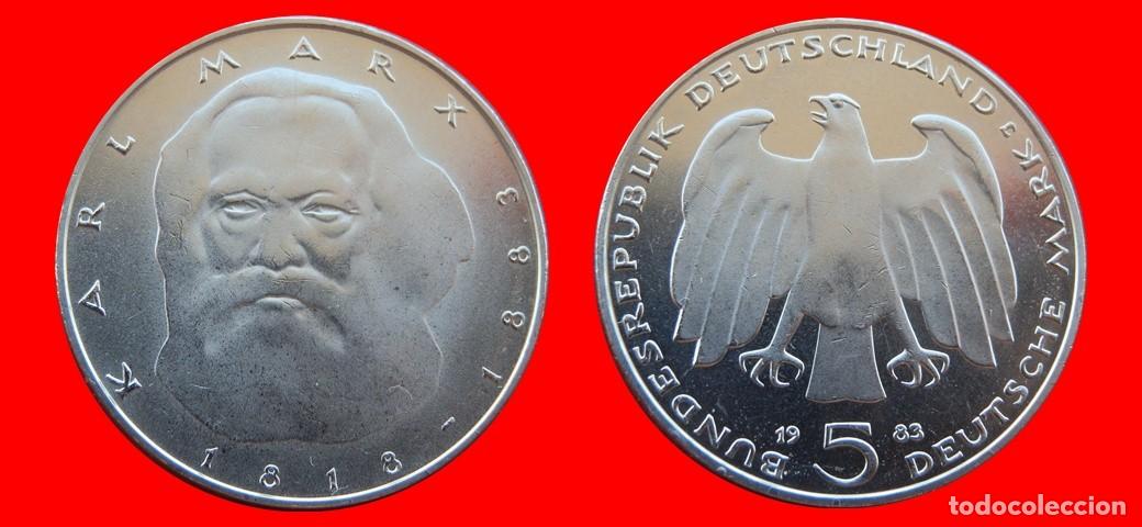 Monedas antiguas de Europa: 5 MARCOS 1983-J SIN CIRCULAR BRD ALEMANIA-9449SC