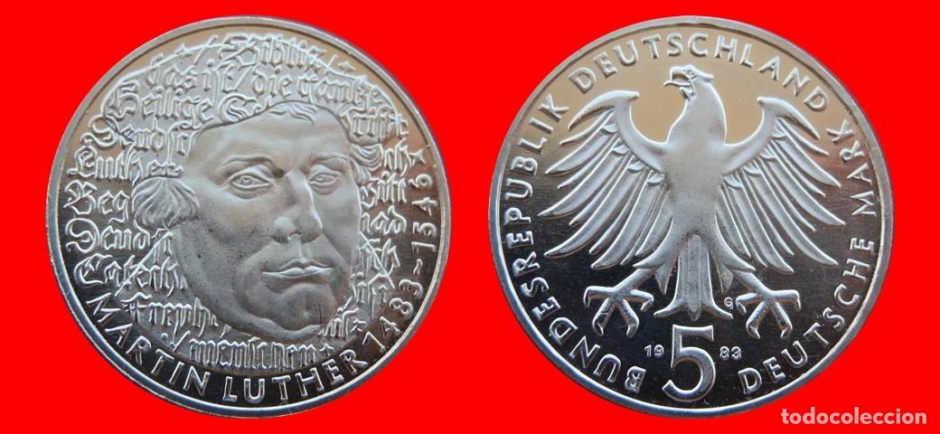 Monedas antiguas de Europa: 5 MARCOS 1983-G SIN CIRCULAR BRD ALEMANIA-9450SC