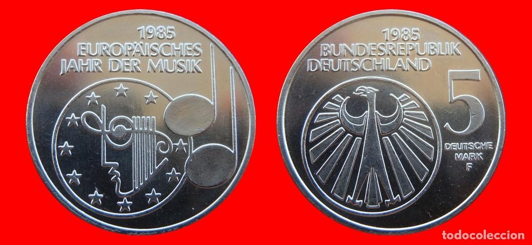 Monedas antiguas de Europa: 5 MARCOS 1985-F SIN CIRCULAR BRD ALEMANIA-9453SC
