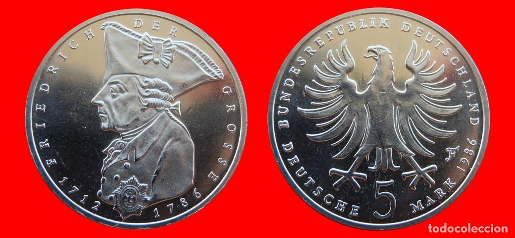 Monedas antiguas de Europa: 5 MARCOS 1986-F SIN CIRCULAR BRD ALEMANIA-9455SC