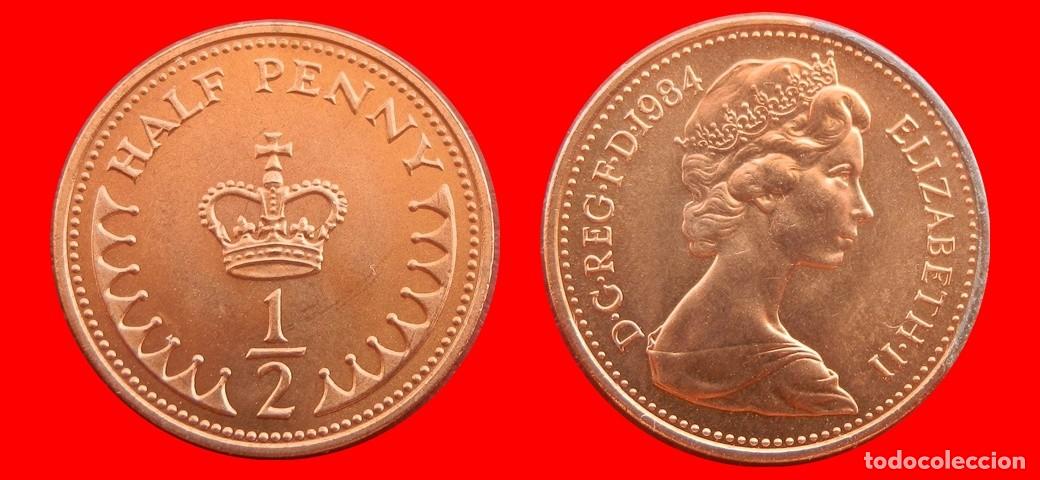 Monedas antiguas de Europa: 1/2 PENIQUE PENNY 1984 SIN CIRCULAR PROCEDENTE DE BISTER INGLATERRA REINO UNIDO-9457SC