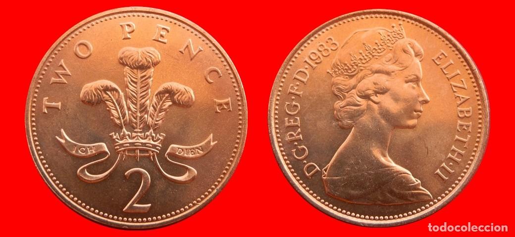 Monedas antiguas de Europa: 2 PENIQUES PENCE 1983 SIN CIRCULAR PROCEDENTE DE BISTER INGLATERRA REINO UNIDO-9458SC