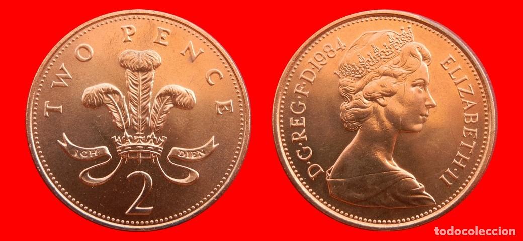 Monedas antiguas de Europa: 2 PENIQUES PENCE 1984 SIN CIRCULAR PROCEDENTE DE BISTER INGLATERRA REINO UNIDO-9459SC