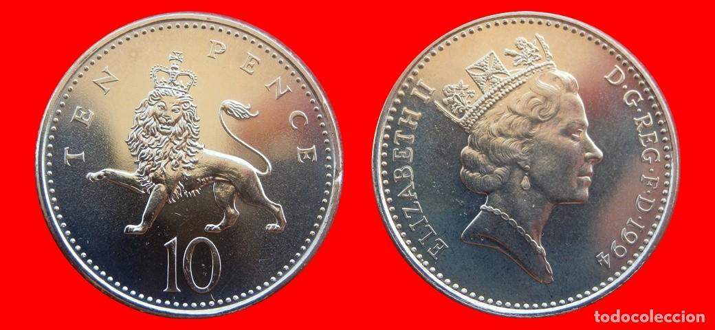 Monedas antiguas de Europa: 10 PENIQUES PENCE 1994 SIN CIRCULAR PROCEDENTE DE BISTER INGLATERRA REINO UNIDO-9465SC