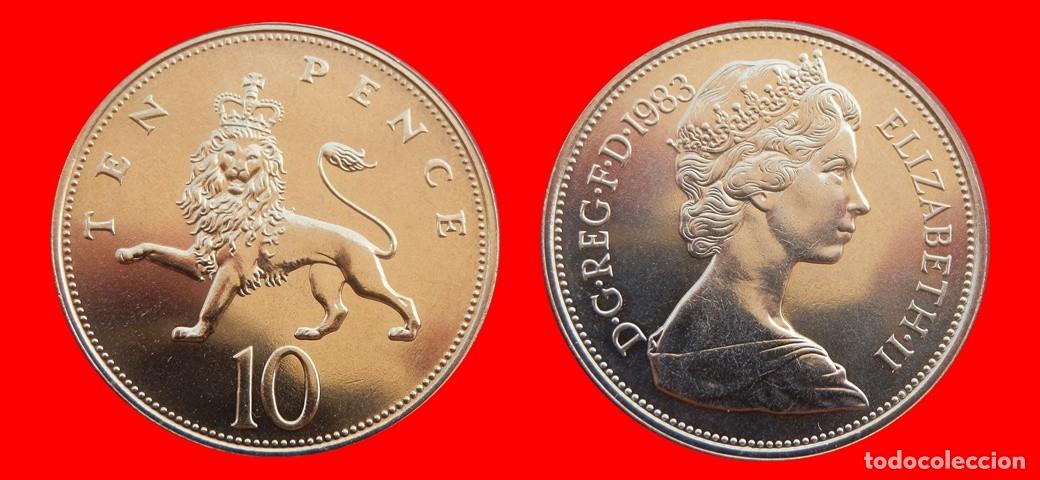 Monedas antiguas de Europa: 10 PENIQUES PENCE 1983 SIN CIRCULAR PROCEDENTE DE BISTER INGLATERRA REINO UNIDO-9467SC