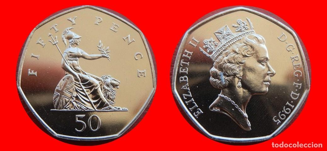 Monedas antiguas de Europa: 50 PENIQUES PENCE 1995 SIN CIRCULAR PROCEDENTE DE BISTER INGLATERRA REINO UNIDO-9487SC