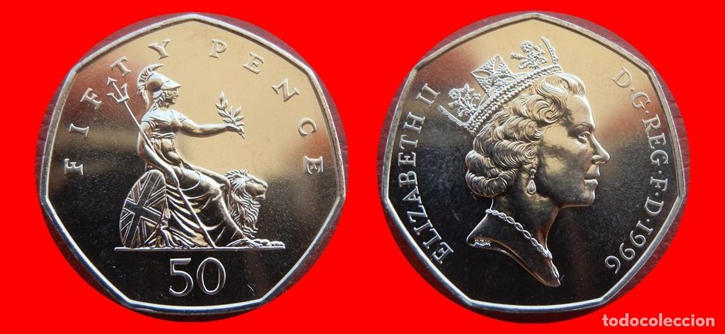 Monedas antiguas de Europa: 50 PENIQUES PENCE 1996 SIN CIRCULAR PROCEDENTE DE BISTER INGLATERRA REINO UNIDO-9488SC