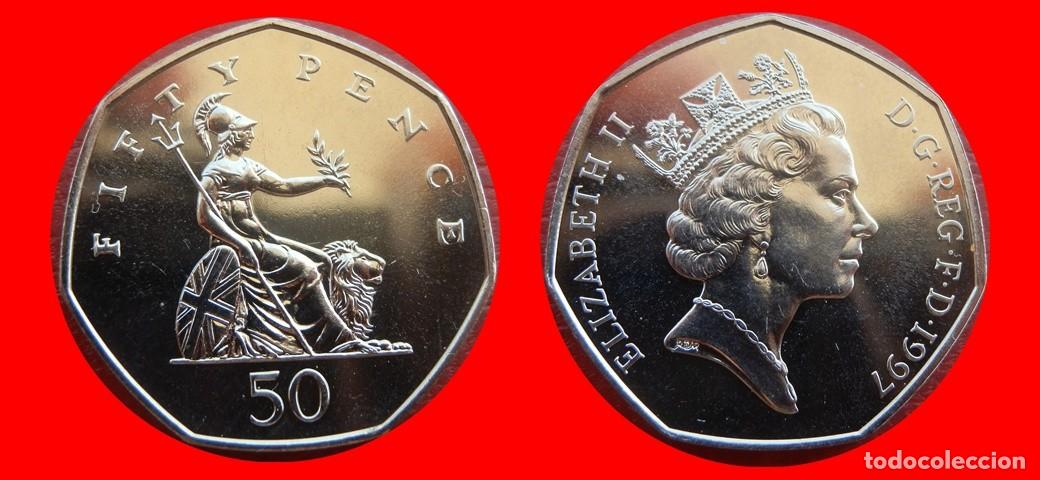 Monedas antiguas de Europa: 50 PENIQUES PENCE 1997 SIN CIRCULAR PROCEDENTE DE BISTER INGLATERRA REINO UNIDO-9489SC