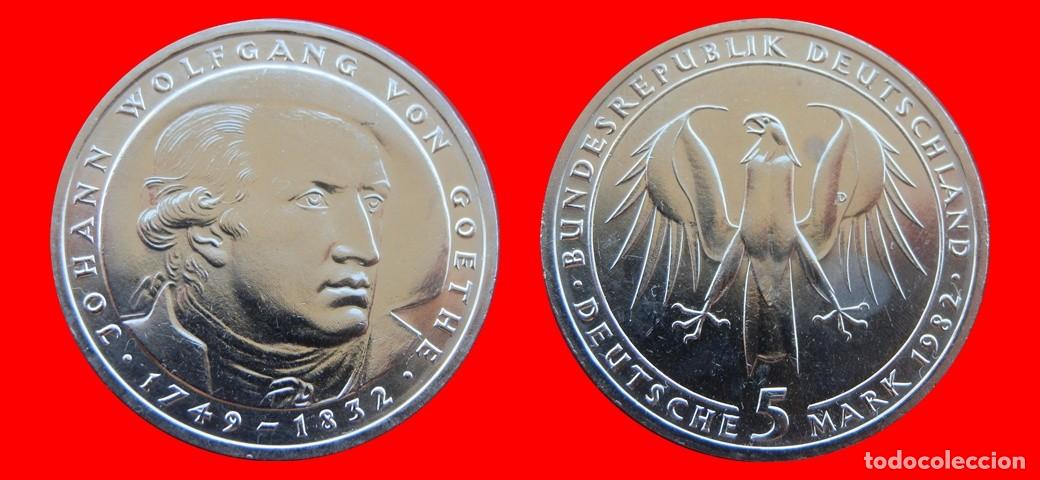 Monedas antiguas de Europa: 5 MARCOS 1982-D SIN CIRCULAR BRD ALEMANIA-9456SC