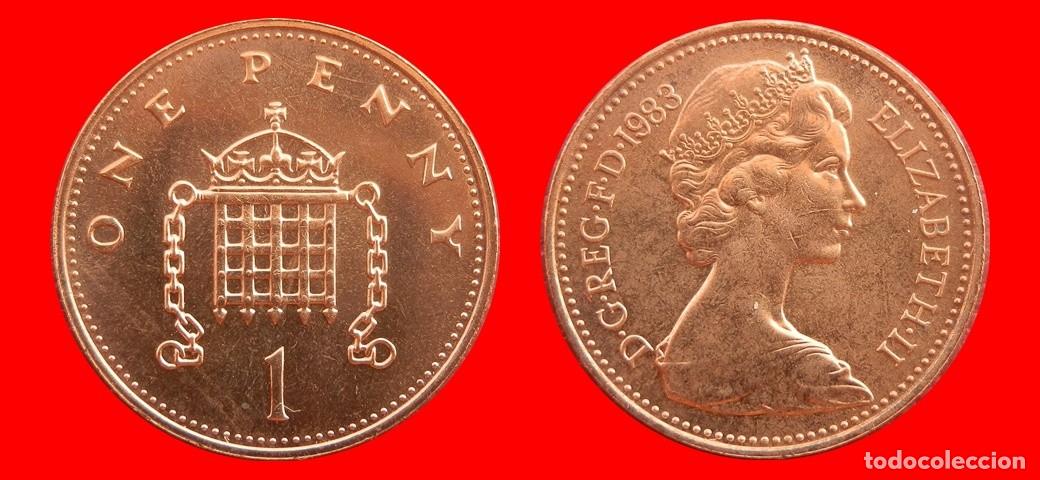 Monedas antiguas de Europa: 1 PENIQUE PENNY 1983 SIN CIRCULAR PROCEDENTE DE BLISTER INGLATERRA REINO UNIDO-9495SC